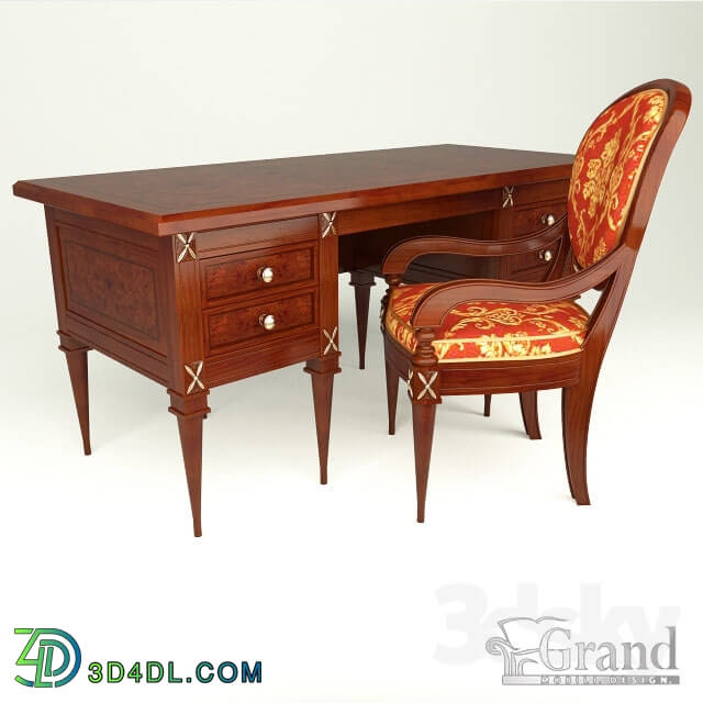 Table _ Chair - _quot_Djakonda_quot_ desk with a chair_ _quot_Grand_quot_