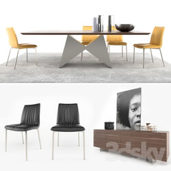 Table _ Chair - Ronda Design set 02 
