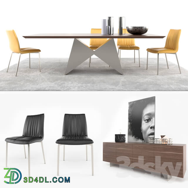 Table _ Chair - Ronda Design set 02