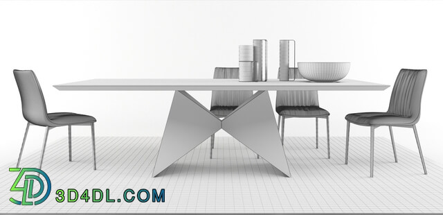 Table _ Chair - Ronda Design set 02