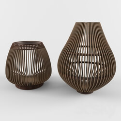 Vase - Decorative Wooden Basket 