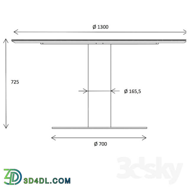 Table - GUBI Dining Table