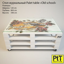 Table - Palet Table _quot_Old School_quot_ 