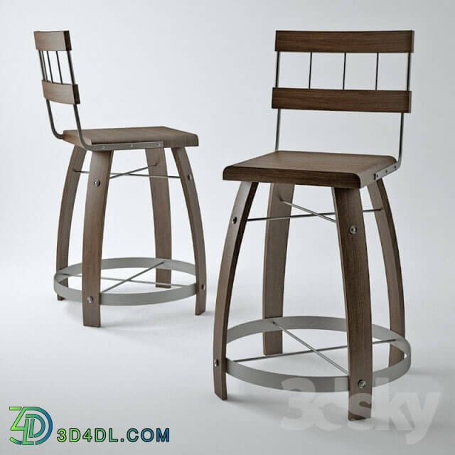 Chair - Barstool from the barrel