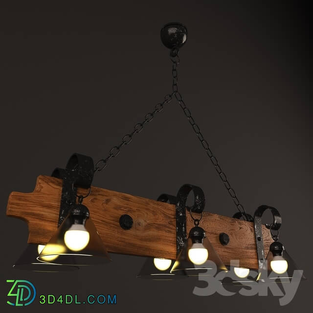 Ceiling light - wooden light
