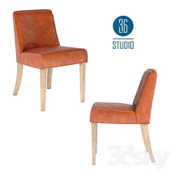 Chair - OM Leather chair model С374 from Studio 36 