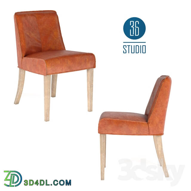 Chair - OM Leather chair model С374 from Studio 36