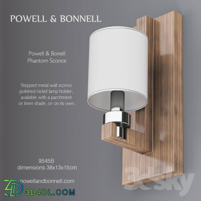 Wall light - Powell _amp_ Bonell Phantom Sconce 9545