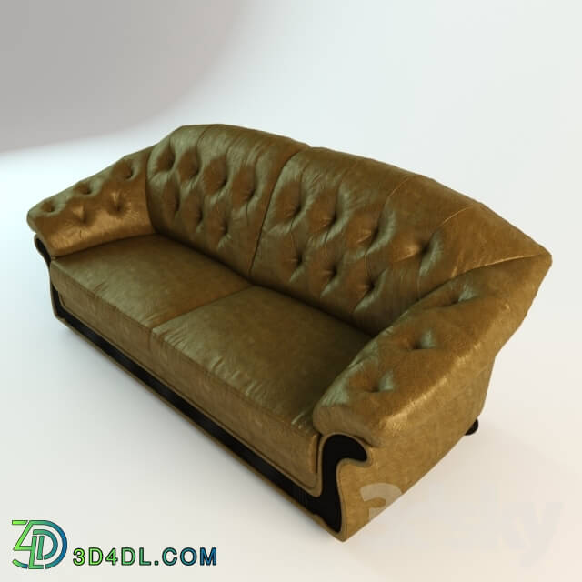 Sofa - English leather sofa Saulsberry