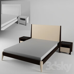 Bed - Makran Chicago bed with bedside tables 