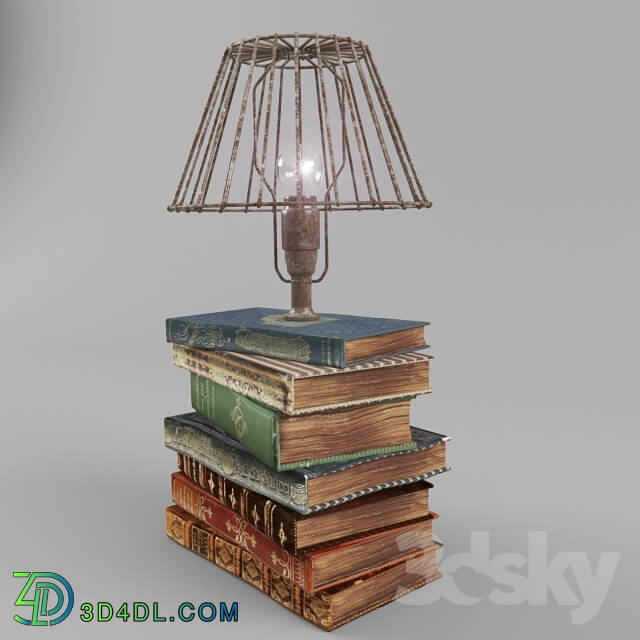 Table lamp - lamp in the industrial style