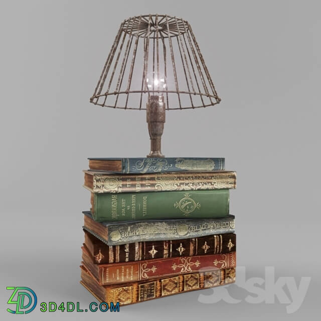 Table lamp - lamp in the industrial style