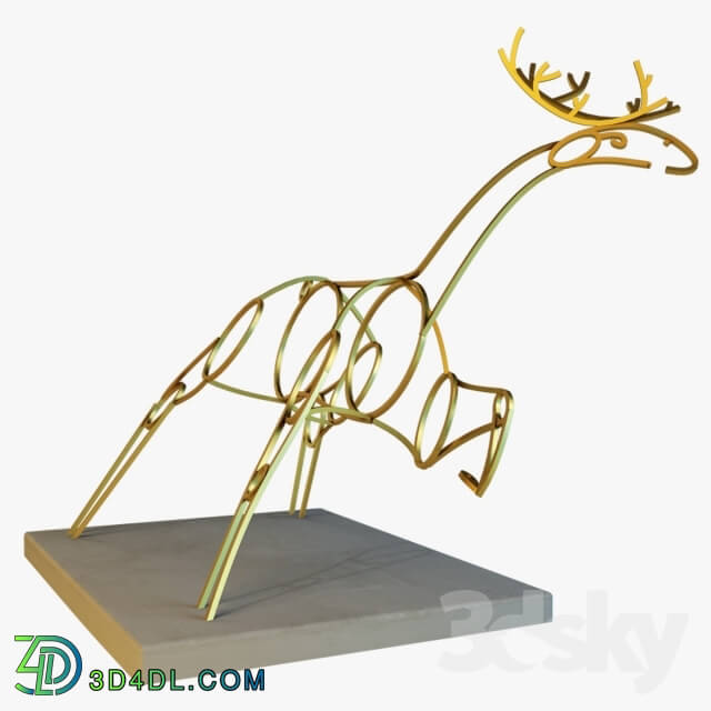 Sculpture - Statue of deer