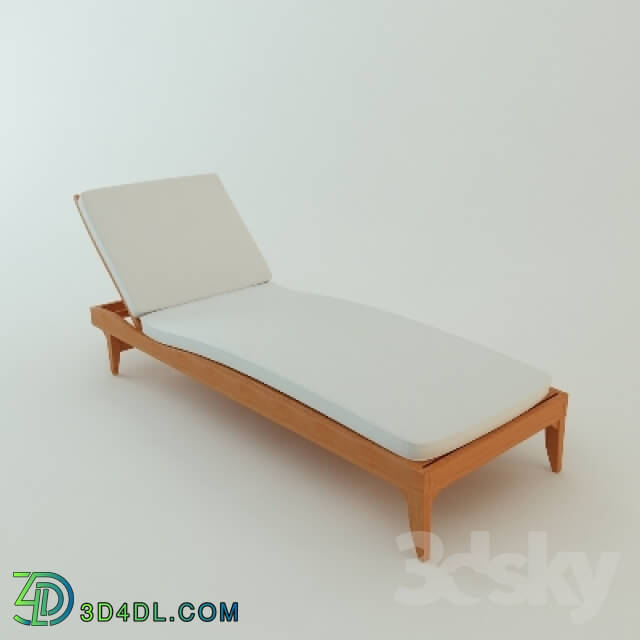 Other indoor wooden chaise longue