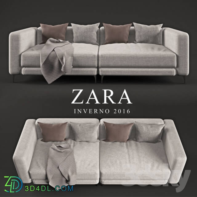 Sofa - Zara 4 Seater featuring Mondo Fabric in __39_Almond__39_