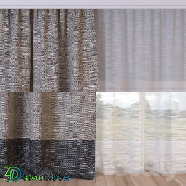 Curtain - Blind in the style of minimalism