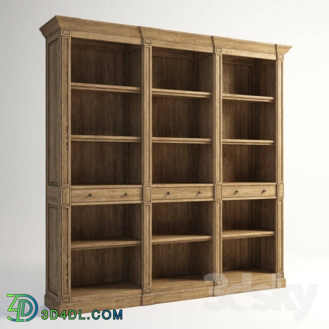 Wardrobe _ Display cabinets - GRAMERCY HOME - Aberdeen Triple Bookshelf 502.008L