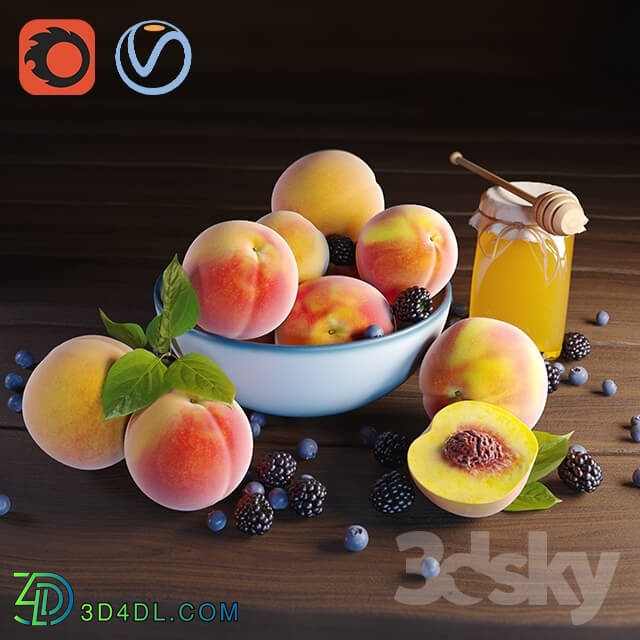 Food and drinks - peaches