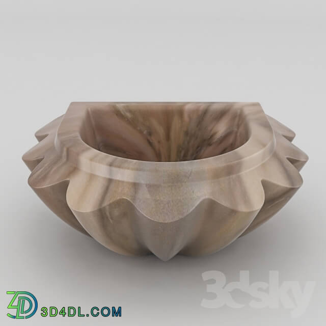 Wash basin - Qurna marble KM04