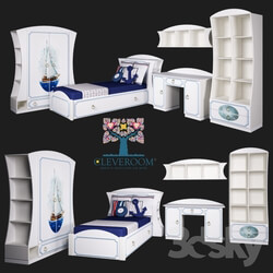 Full furniture set - A collection of children_s furniture_ _Regatta_ by CLEVEROOM 