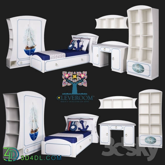 Full furniture set - A collection of children_s furniture_ _Regatta_ by CLEVEROOM