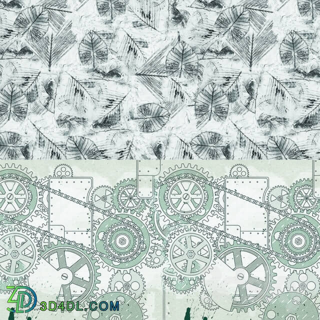 Wall covering - Wall_deco - Contemporary Wallpaper Pack 6