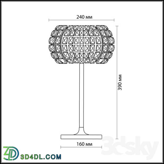 Table lamp - Table lamp Odeon Light 1606 _ 3T CRISTA