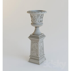 Other architectural elements - Vase with stand 