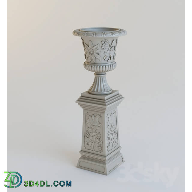 Other architectural elements - Vase with stand