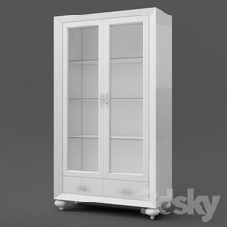 Wardrobe _ Display cabinets - OM Showcase with two swing doors FratelliBarri PALERMO in finishing white shiny varnish_ FB.DC.PL.72 