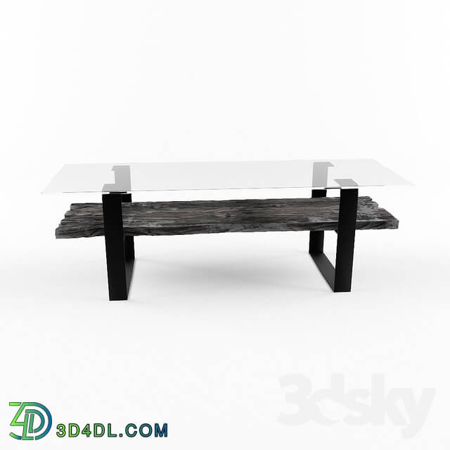 Table - Coffee table with slab