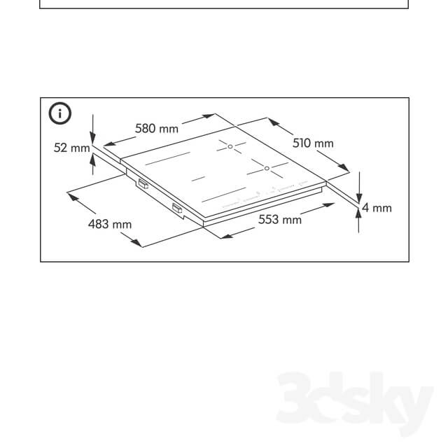 Household appliance - Extract Ikea VINDIG and hob Ikea UTRULIG