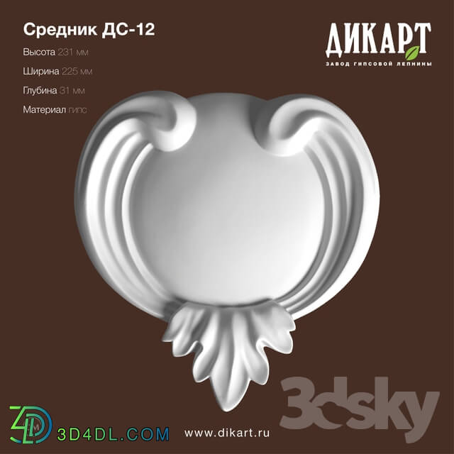 Decorative plaster - Dc-12_231x225x31mm