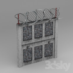 Other architectural elements - Security Wall _2_ 