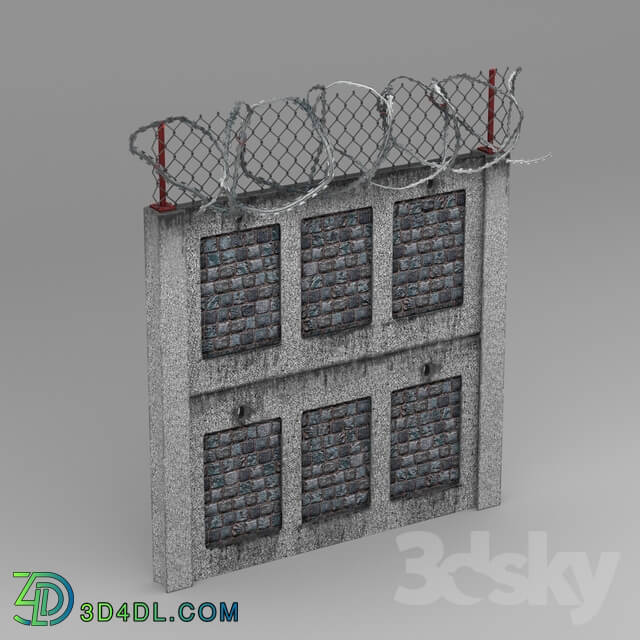Other architectural elements - Security Wall _2_