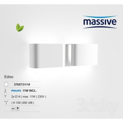 Wall light - Massive _ Ediso 37657 