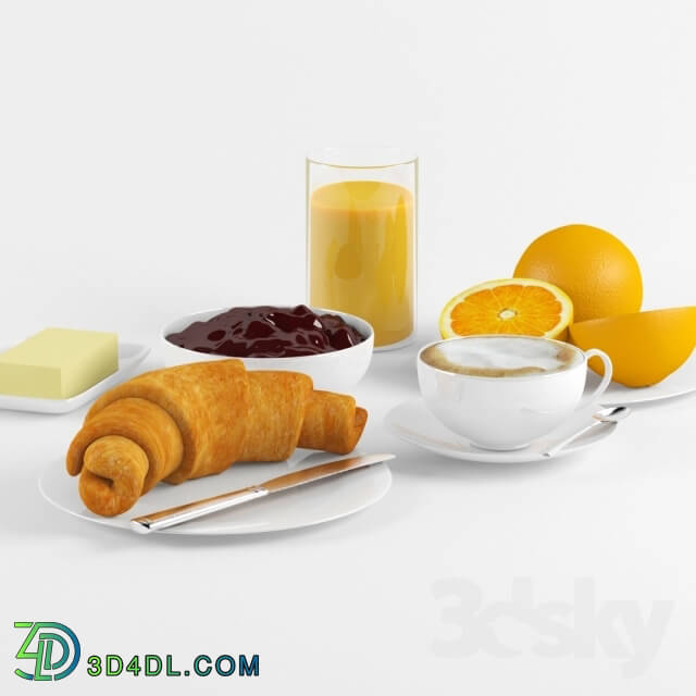 Food and drinks - French breakfast
