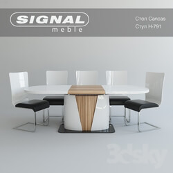 Table _ Chair - CANGAS Chairs Table H-791 Factory Signal 