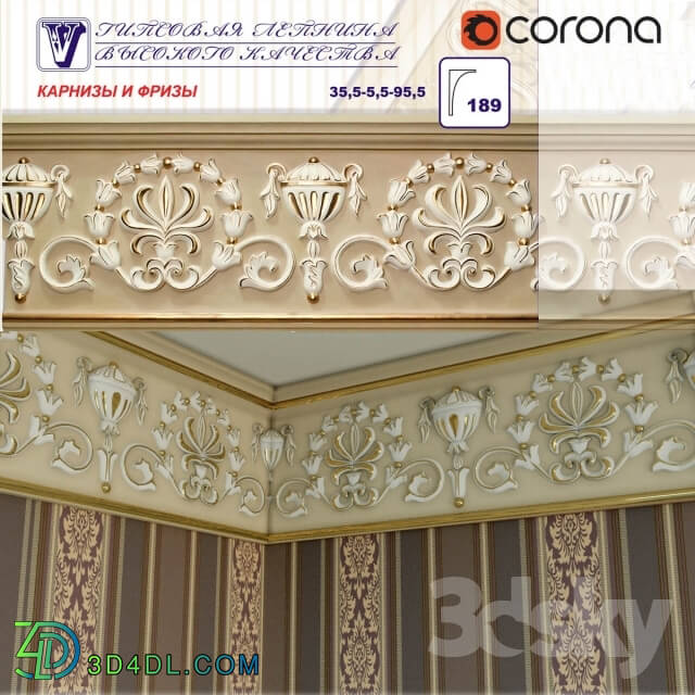 Decorative plaster - Cornice 189