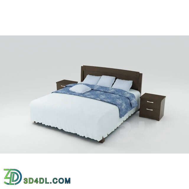 Bed - Bed with bedside