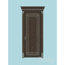 Doors - Door classic-dark wood 