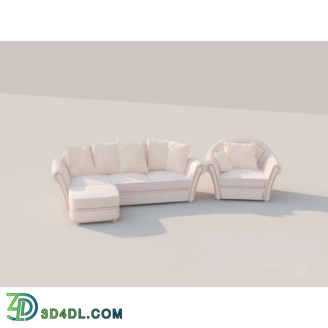 Sofa - Sofa with armchair