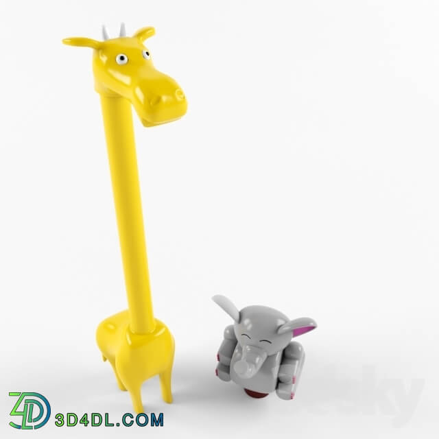 Toy - elephant _ giraffe toy