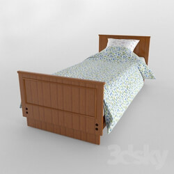 Bed - Wooden bed 