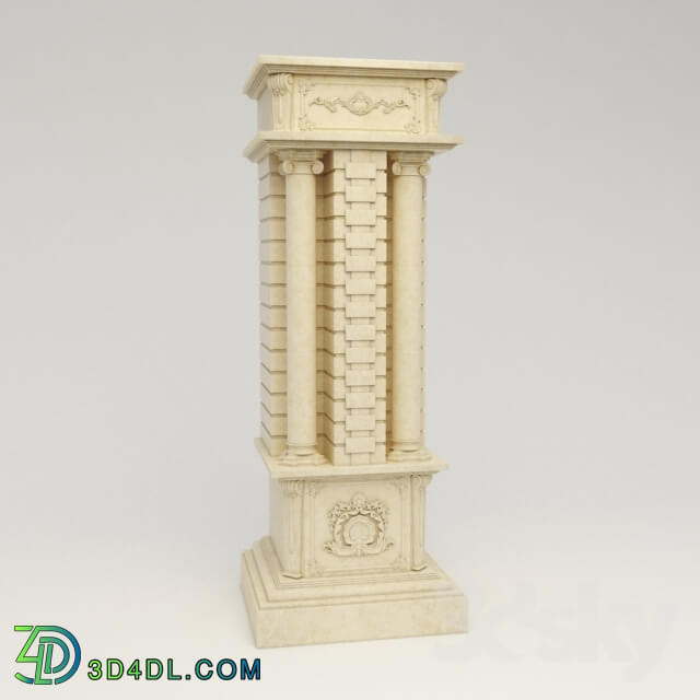 Decorative plaster - Column F001