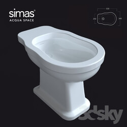 Toilet and Bidet - Bidet simas LO_923 