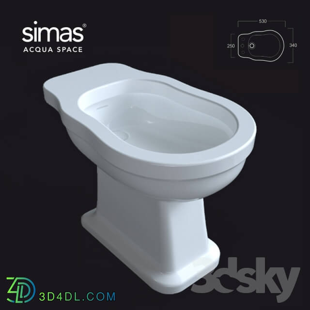 Toilet and Bidet - Bidet simas LO_923