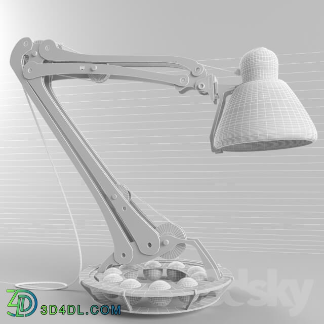 Table lamp - Light wood _ metal
