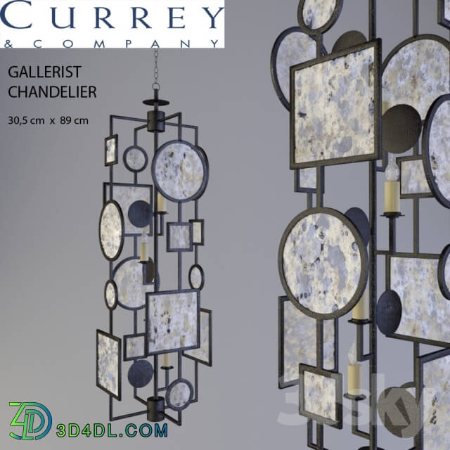 Ceiling light - Currey _ Company Gallerist Chandelier