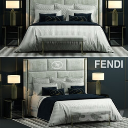 Bed - Bed fendi montgomery bed 